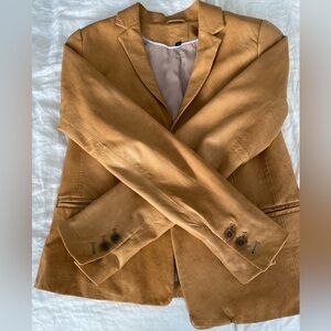 Tan Leather GAP Blazer - Size 2